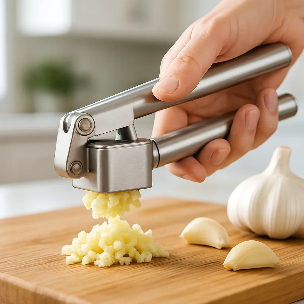 Presse-ail en acier inoxydable